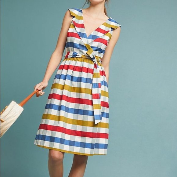 Maeve Dresses & Skirts - NWOT Maeve Cricket Club Size 8 Multi Dress Collar